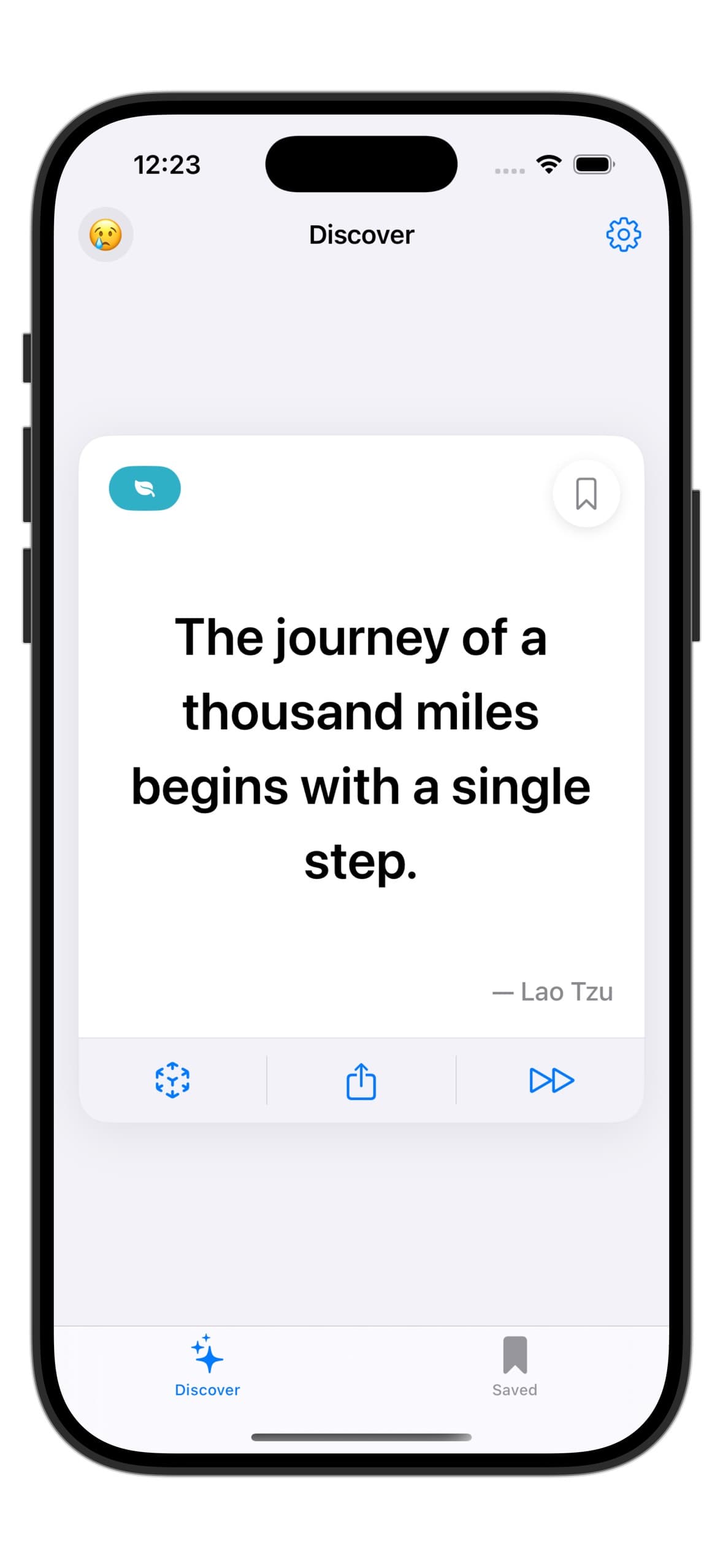 Inspired App - AI-Powered Quote Experience on iPhone